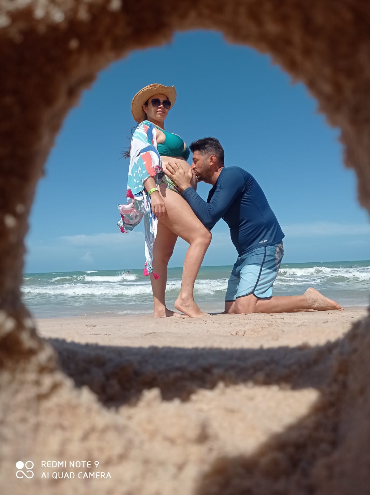 Casal na praia